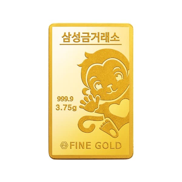 원숭이 십이지신 골드바 3.75g 이미지 1
