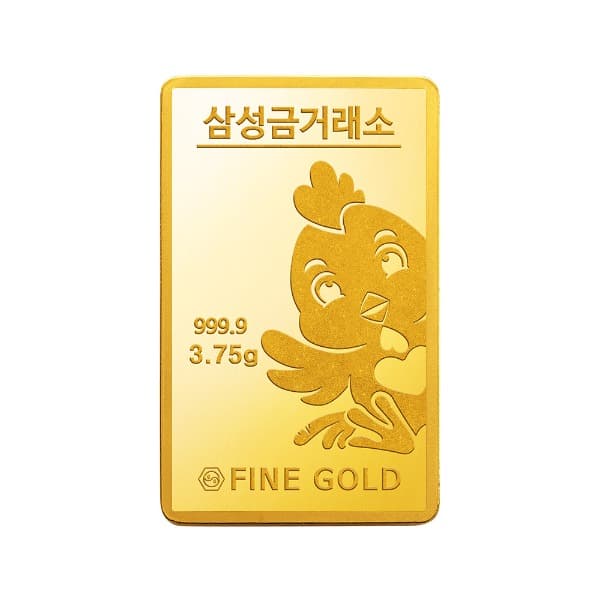 닭 십이지신 골드바 3.75g 이미지 1