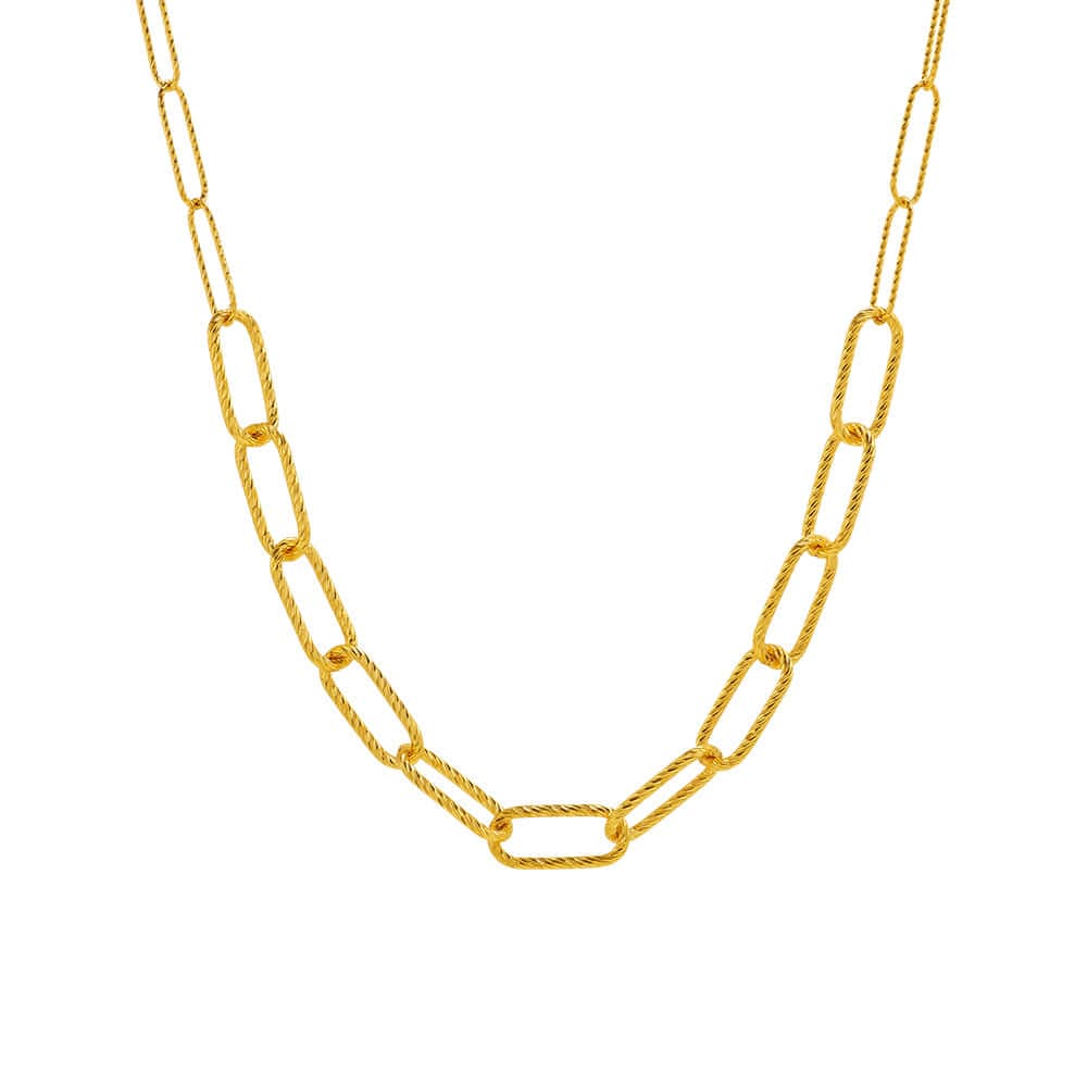 [ MELORA JEWELRY ] 24K 투 링크 목걸이 18.75g