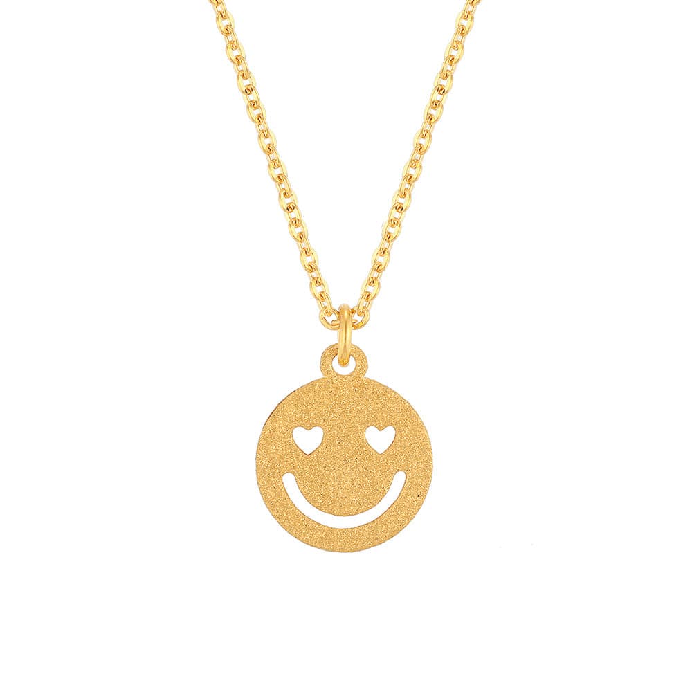 [ MELORA JEWELRY ] 24K 하트 스마일 목걸이 3.75g