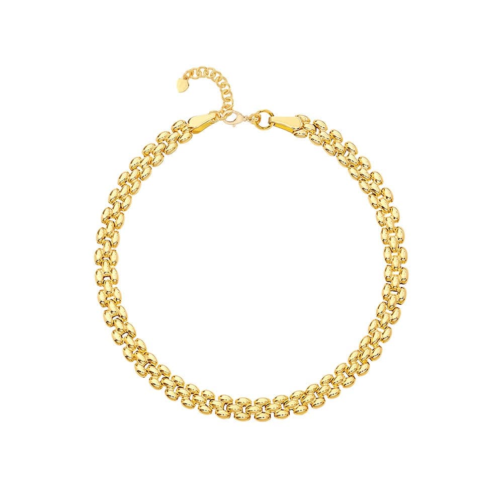 [ MELORA JEWELRY ] 24K 볼륨 코어 체인 팔찌 5.1g
