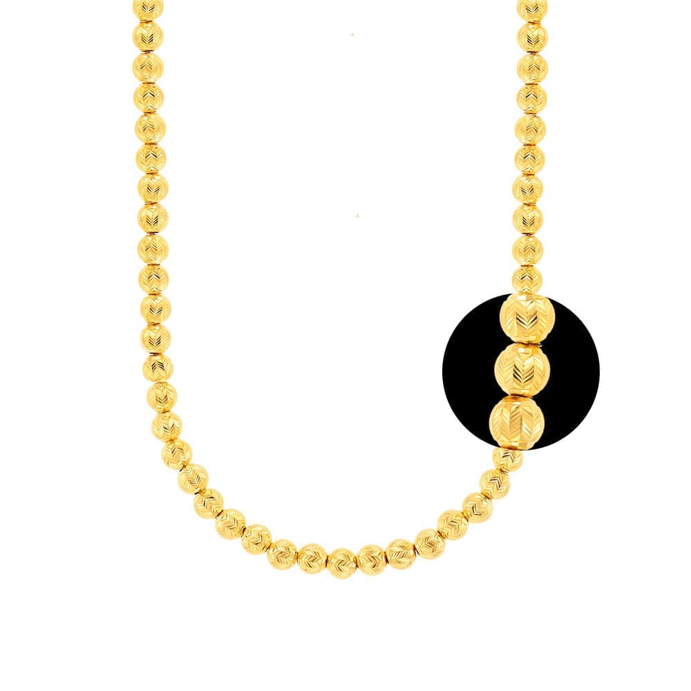 [ MELORA JEWELRY ] 24K 컷팅 볼 목걸이 6.75g 이미지 1