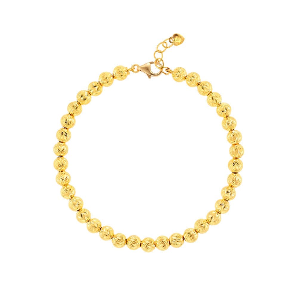 [ MELORA JEWELRY ] 24K 컷팅 볼 팔찌 3.1g