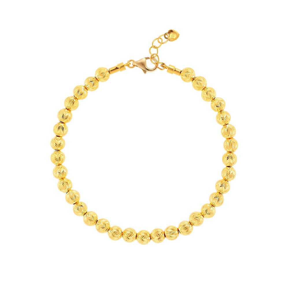[ MELORA JEWELRY ] 24K 컷팅 볼 텐션팔찌 7g