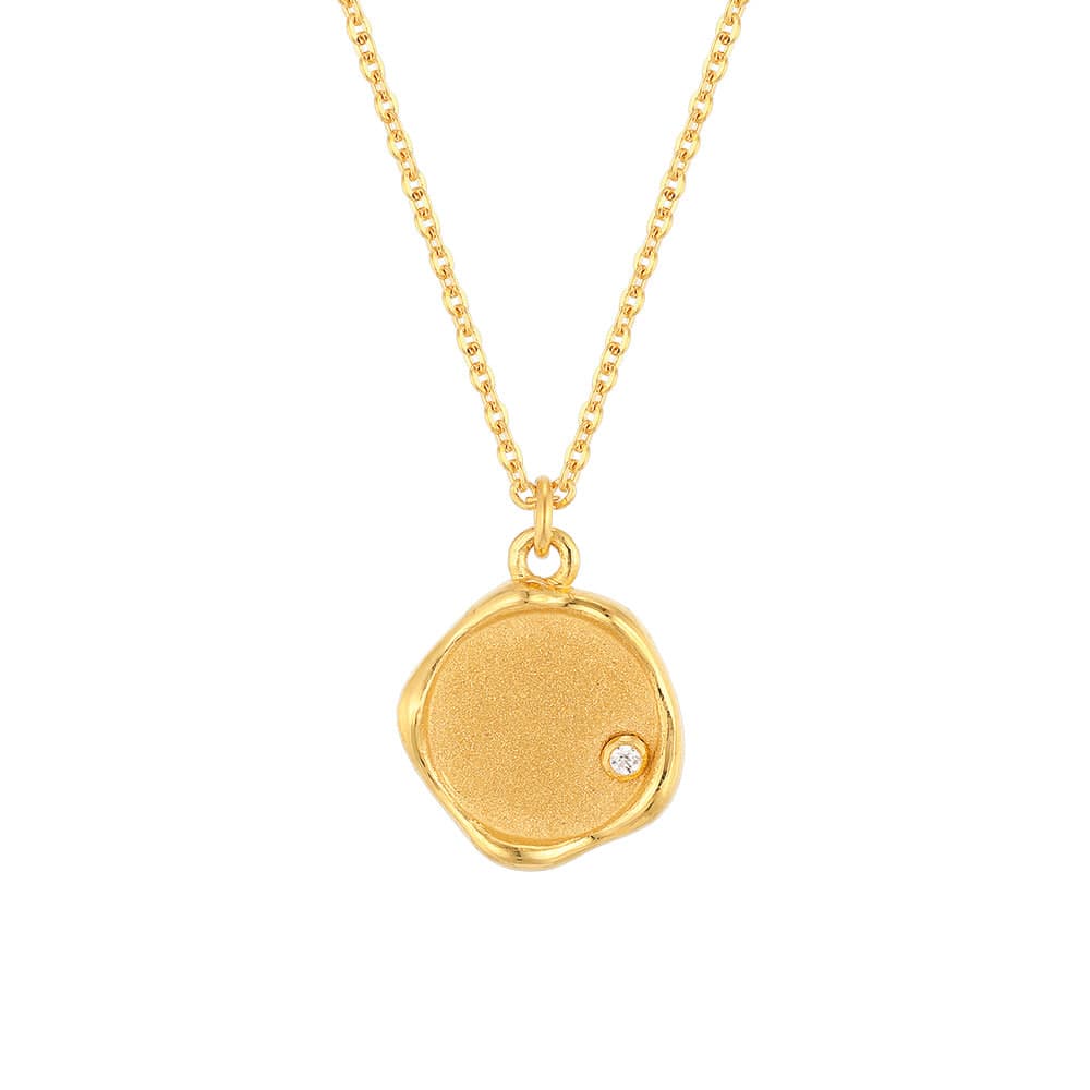 [ MELORA JEWELRY ] 24K 라운드 코인 목걸이 7.5g