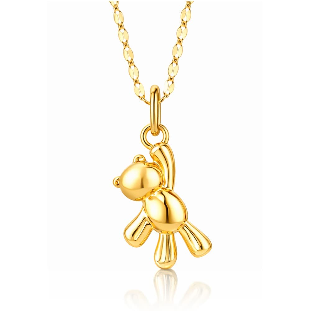 [ MELORA JEWELRY ] 24K 벌룬 베어 목걸이 1.5g