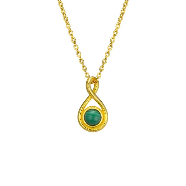 [ MELORA JEWELRY ] 24K 에스닉 말라카이트 목걸이 3.75g