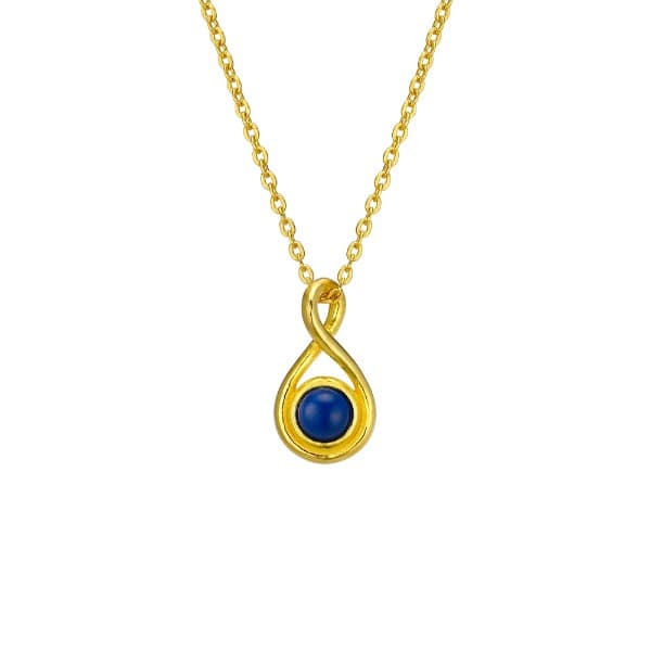 [ MELORA JEWELRY ] 24K 에스닉 라피스라줄리 목걸이 3.75g