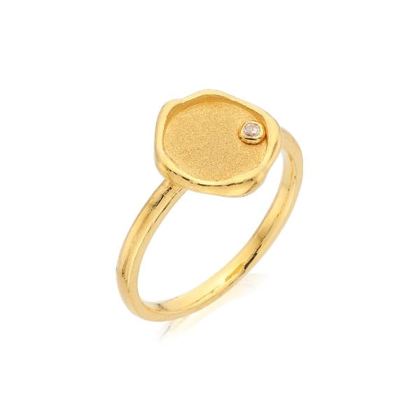 [ MELORA JEWELRY ] 24K 라운드 코인 반지 3.75g 이미지 1
