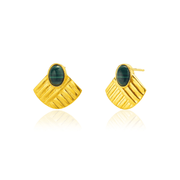 [ MELORA JEWELRY ] 24K 포인트 스톤 귀걸이 7.5g 이미지 1