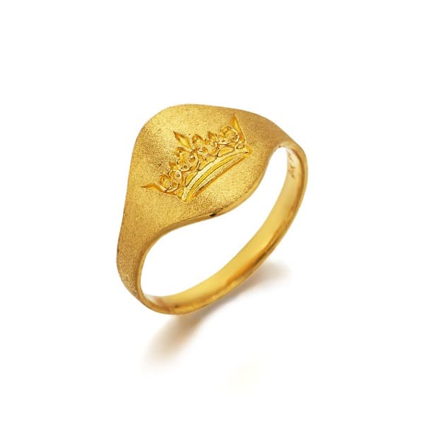 [ MELORA JEWELRY ] 24K 티아라 각인 반지 3.75g 이미지 1