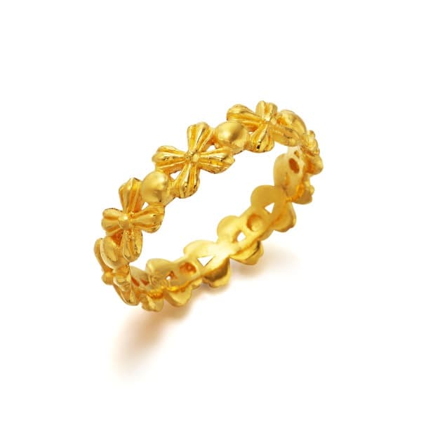 [ MELORA JEWELRY ] 24K 문장 패턴 반지 3.75g 이미지 1