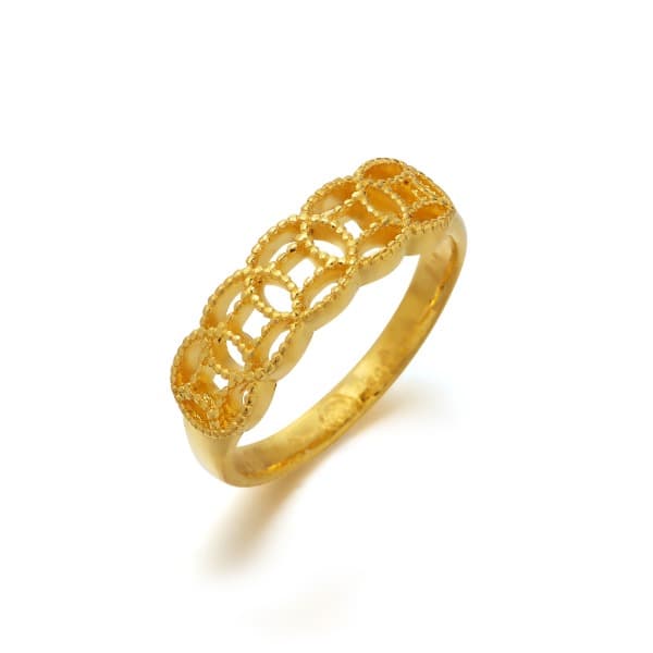 [ MELORA JEWELRY ] 24K 볼 패턴 반지 3.75g 이미지 1