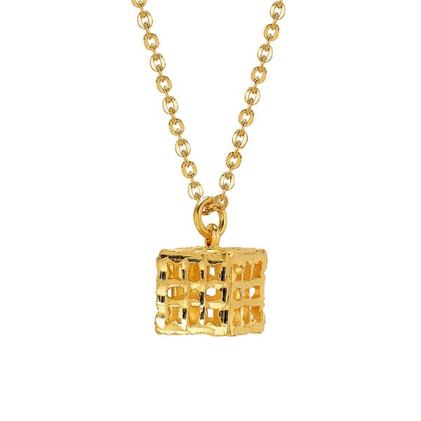 [ MELORA JEWELRY ] 24K 미니 스퀘어 박스 목걸이 7.5g