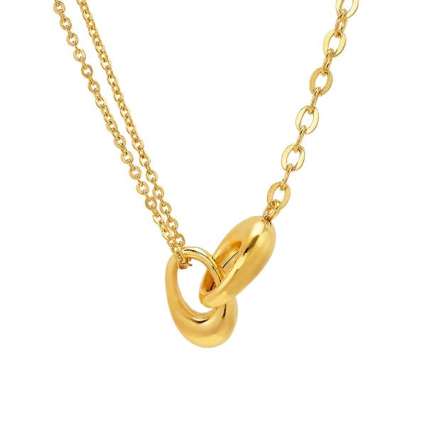 [ MELORA JEWELRY ] 24K 트윈 오벌 목걸이 11.25g