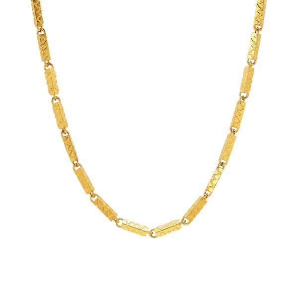 [ MELORA JEWELRY ] 24K 미니 스틱 체인 목걸이 37.5g