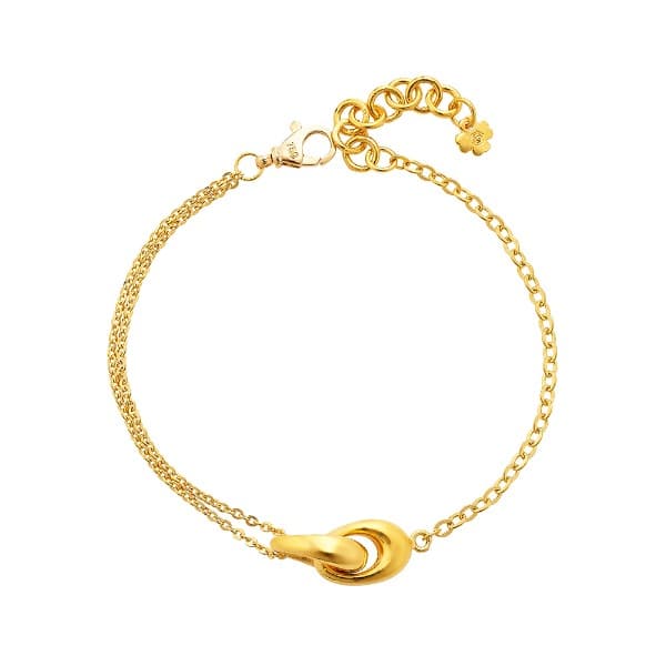 [ MELORA JEWELRY ] 24K 트윈 오벌 베이직 팔찌 7.5g 이미지 1
