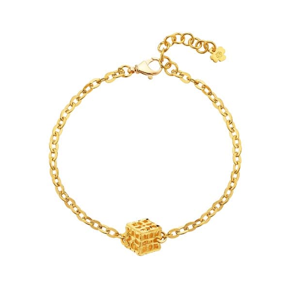 [ MELORA JEWELRY ] 24K 미니 스퀘어 박스 팔찌 7.5g 이미지 1