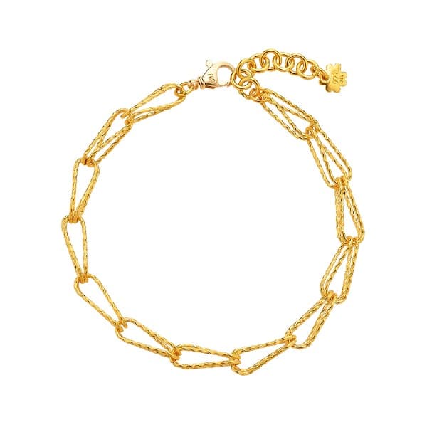 [ MELORA JEWELRY ] 24K 샤인컷 링크 클립 팔찌 11.25g 이미지 1