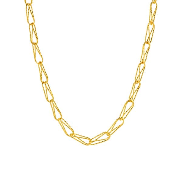 [ MELORA JEWELRY ] 24k 샤인컷 링크 클립 목걸이 18.75g