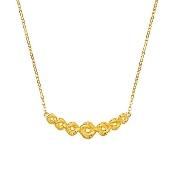 [ MELORA JEWELRY ] 24K 트윈 볼 목걸이 18.75g