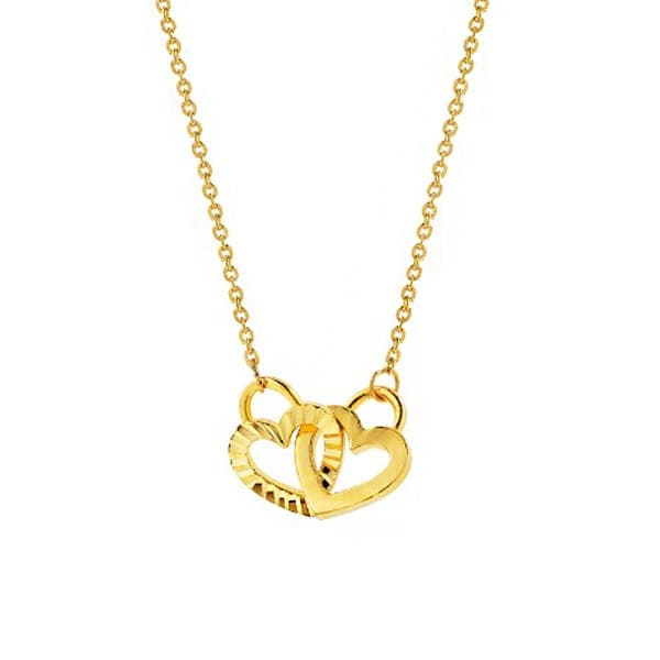 [ MELORA JEWELRY ] 24K 더블락 하트 목걸이 7.5g