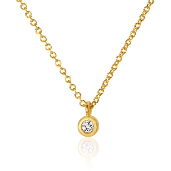 [ MELORA JEWELRY ] 24K 순금 다이아 목걸이 3.3g