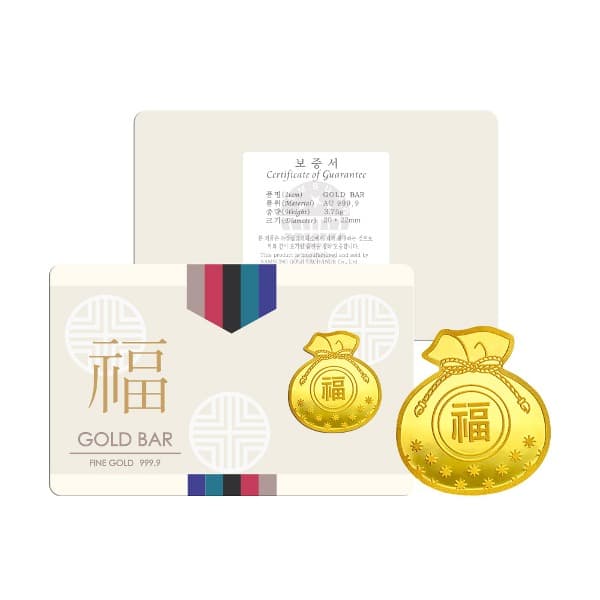 행운의 복주머니 골드바 3.75g