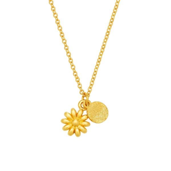 [ MELORA JEWELRY ] 24K 스윗 플라워 라운드 목걸이 3.75g