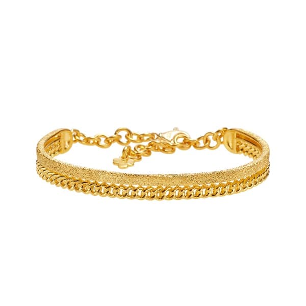 [ MELORA JEWELRY ] 24K 투믹스 체인 팔찌 18.75g 이미지 1