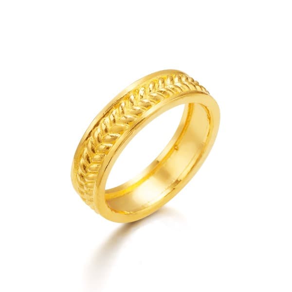 [ MELORA JEWELRY ] 24K 꼬임 테두리 반지 7.5g 이미지 1