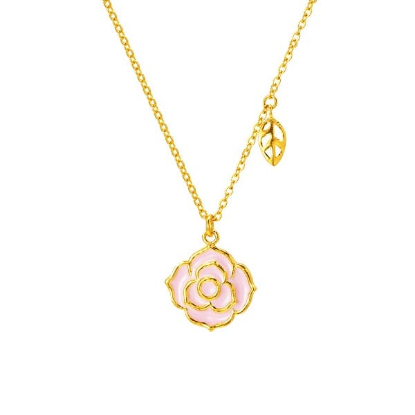 [ MELORA JEWELRY ] 24K 컬러풀 멜로라 플라워 목걸이 7.5g