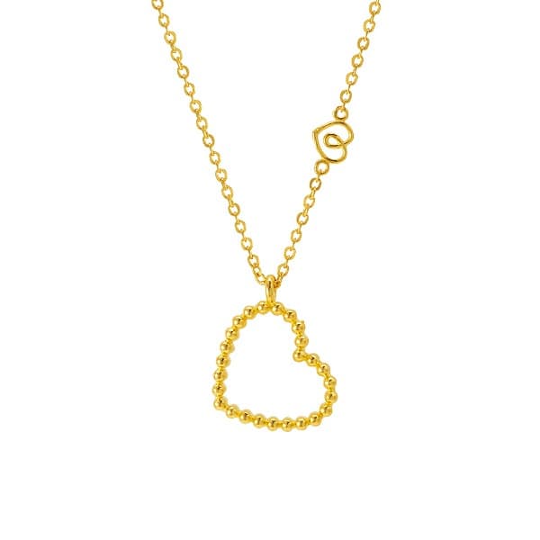 [ MELORA JEWELRY ] 24K 러브 멜로라 허그 하트 [Mom] 목걸이 7.5g