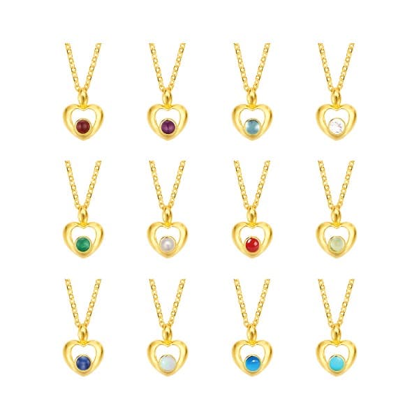 [ MELORA JEWELRY ] 24K 라인 멜로라 탄생석 목걸이 3.75g
