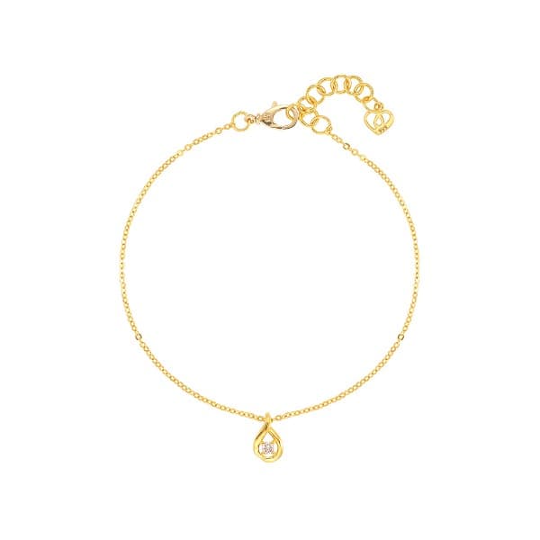 [ MELORA JEWELRY ] 24K 다이아몬드 페어 팔찌 2.7g 이미지 1
