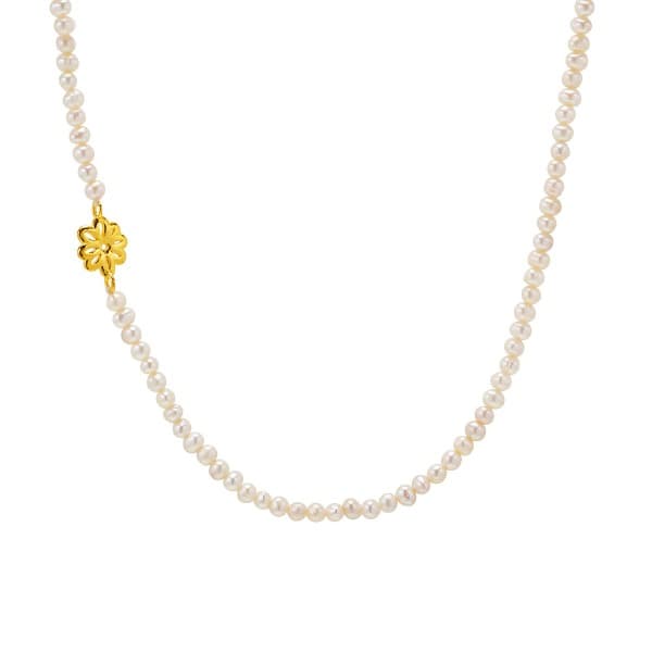 [ MELORA JEWELRY ] 24K 데이지 담수 진주 목걸이 2g