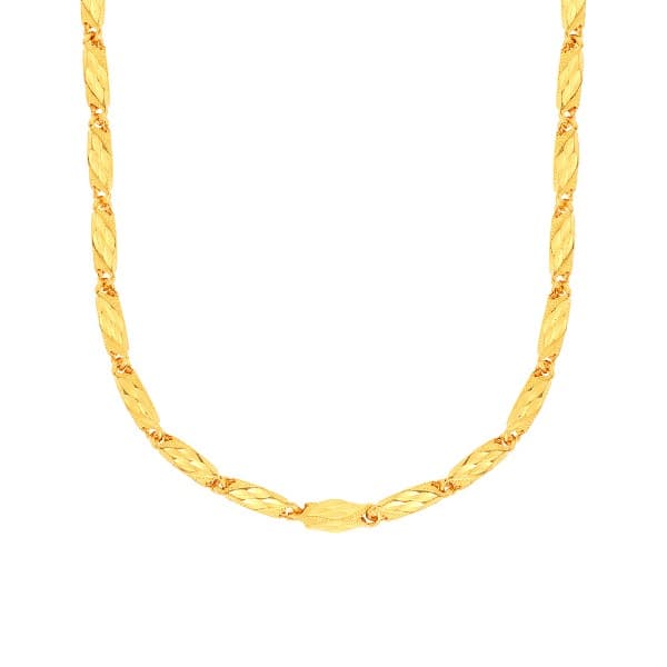 [ MELORA JEWELRY ] 24K 꽈배기 컷팅 목걸이 A 18.75g