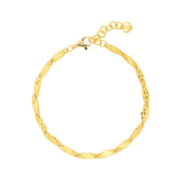 [ MELORA JEWELRY ] 24K 꽈배기 컷팅 팔찌 7.5g 이미지 1