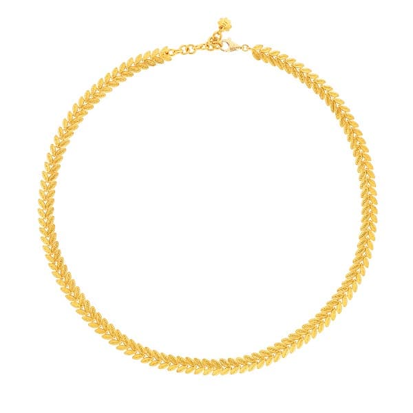 [ MELORA JEWELRY ] 24K 월계수 리프 목걸이 37.5g