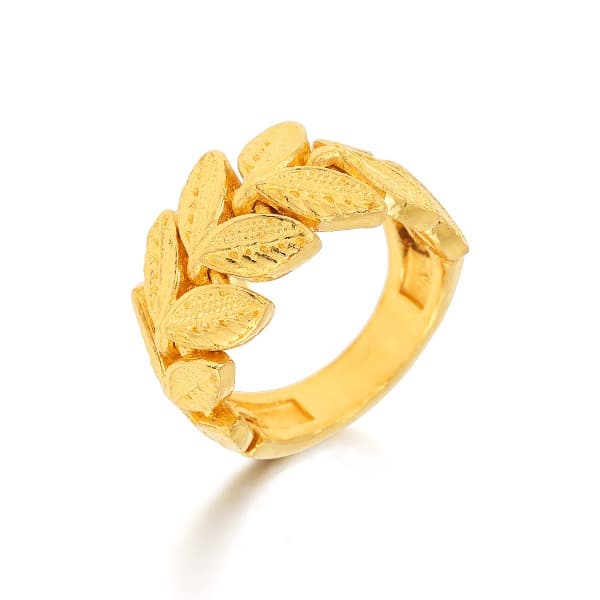 [ MELORA JEWELRY ] 24K 월계수 리프 반지 11.25g 이미지 1