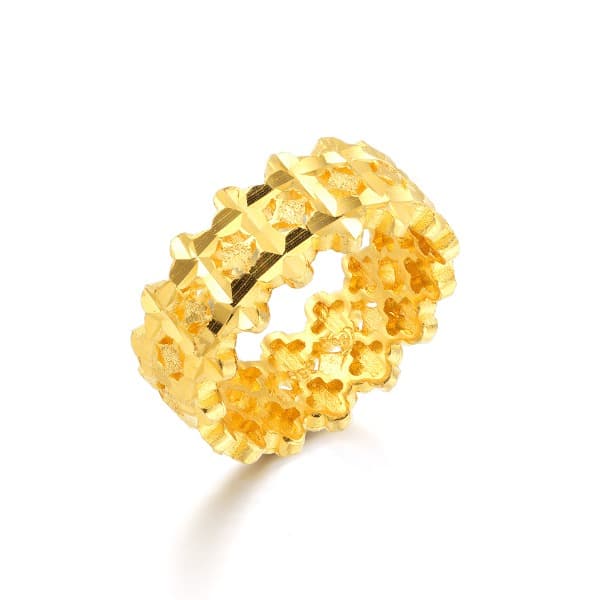 [ MELORA JEWELRY ] 24K 포르투나 클로버 반지 7.5g 이미지 1