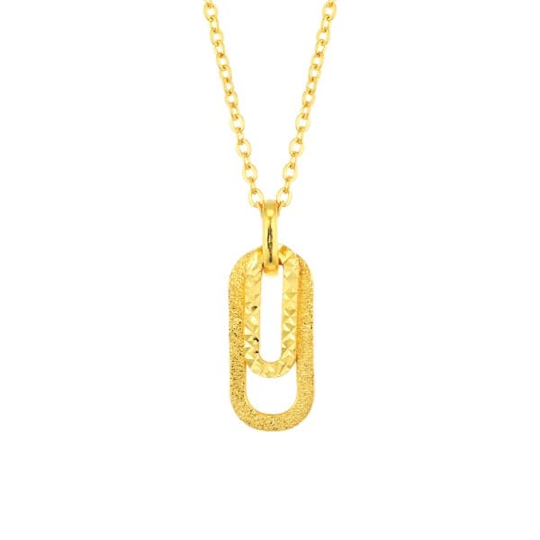 [ MELORA JEWELRY ] 24K 듀오 링크 목걸이 18.75g