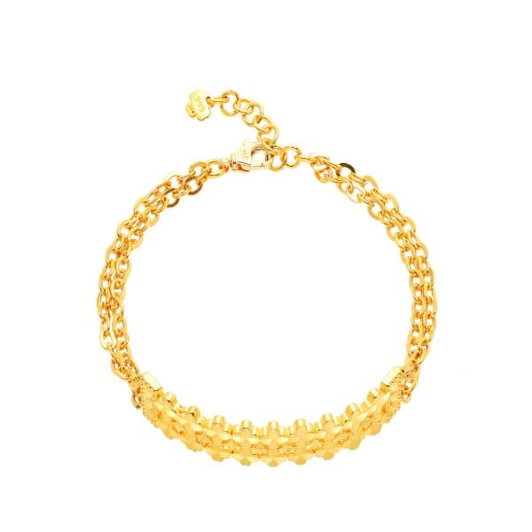 [ MELORA JEWELRY ] 24K 클로버 블룸 팔찌 15g 이미지 1
