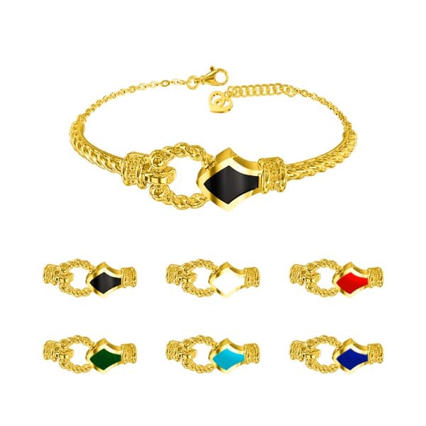[ MELORA JEWELRY ] 24K 세르핀 컬러 팔찌 11.25g 이미지 1