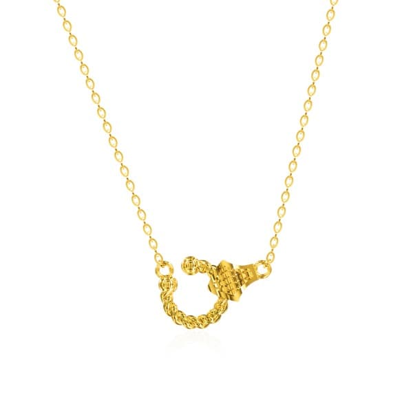 [ MELORA JEWELRY ] 24K 세르핀 컷팅 목걸이 7.5g