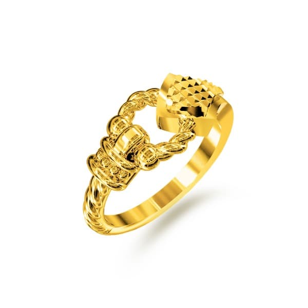 [ MELORA JEWELRY ] 24K 세르핀 컷팅 반지 5.625g 이미지 1
