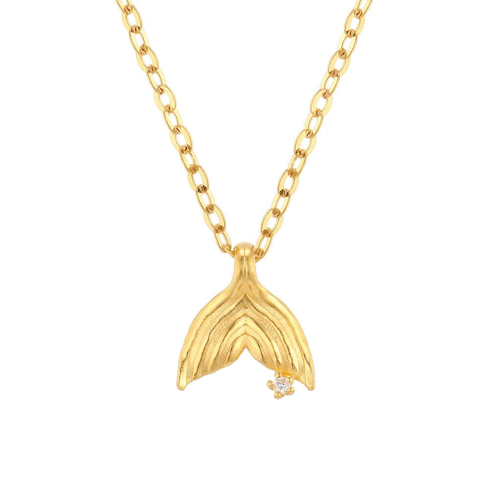 [ MELORA JEWELRY ] 24K 고래 꼬리 목걸이 11.25g